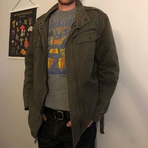 Olive military style jacket